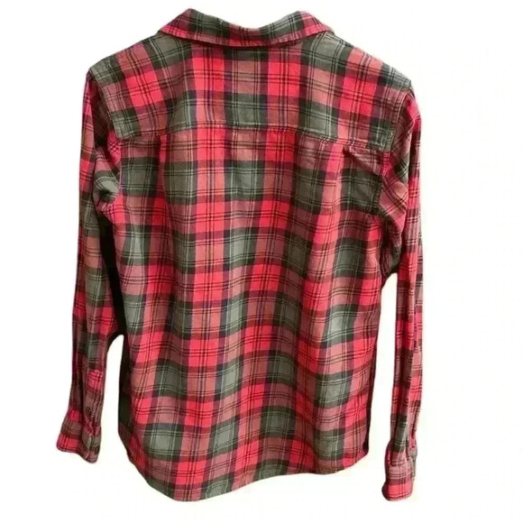 Filson Women’s Plaid Flannel Scout Shirt Size M Christmas Fireside Preppy - Picture 2 of 4